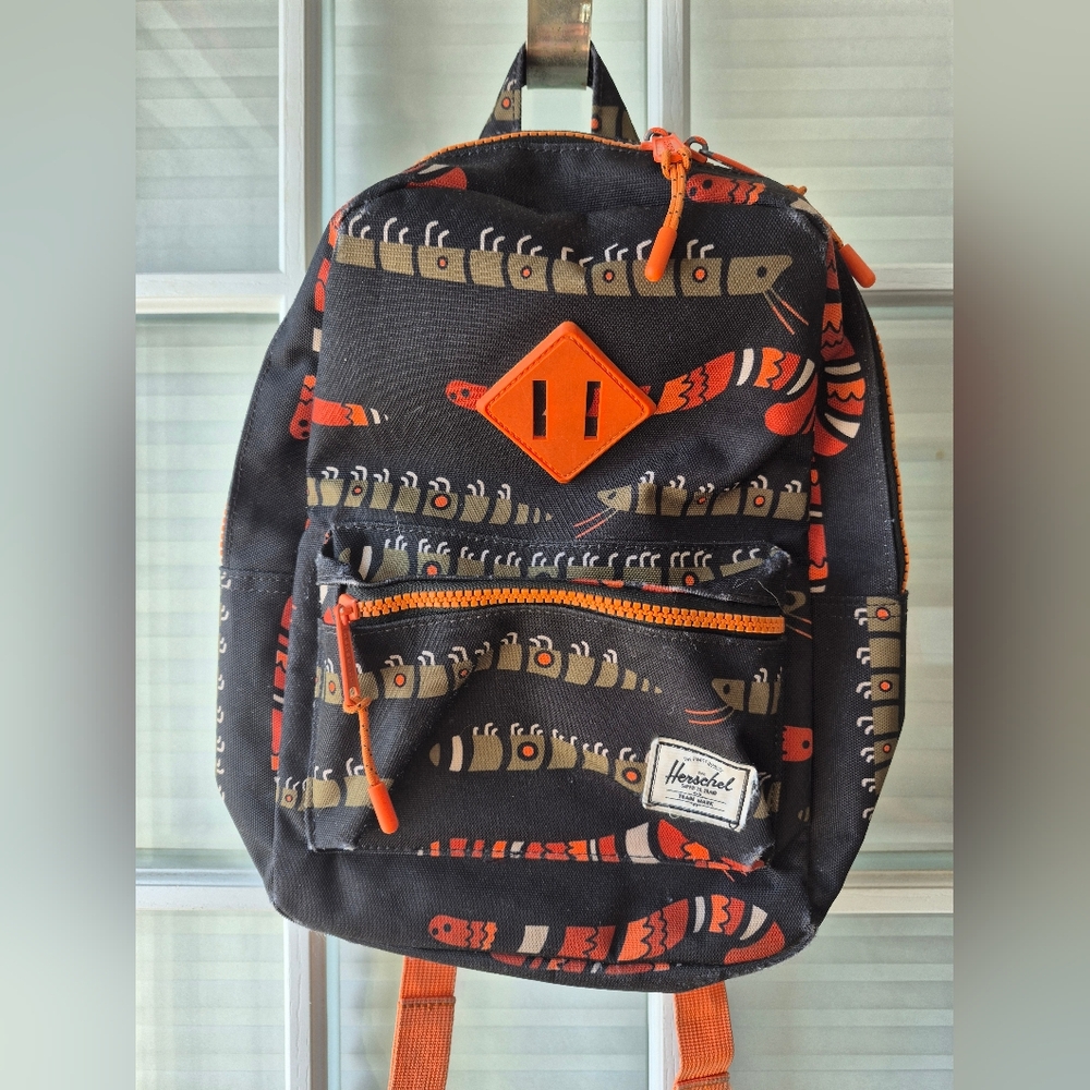 Herschel Supply Company Black and Red Patterned Backpack